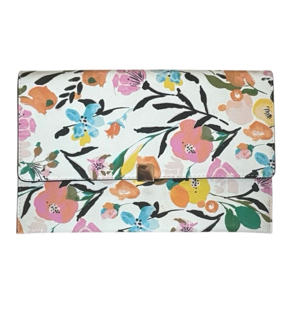 A New Day Floral Cream Clutch